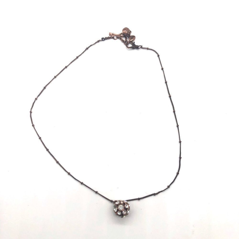 💝Fossil Necklace with Crystal Pendant
